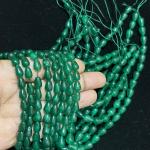 Monalisa Drop Shape Beads Green 8 x 6mm