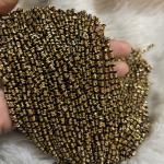 Micro Plated Customized Black Beads Chain 28 to 30 inch's