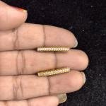 Victorian CZ Connectors with 5 Holes , set of 1 pair