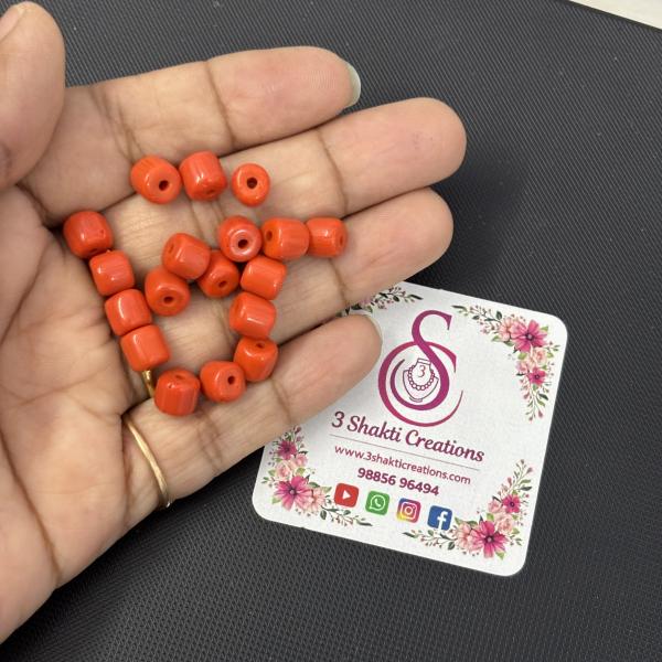 Big Size Corals beads , pack of 5 pc ,  pack of 30 pc & pack of 40 pc