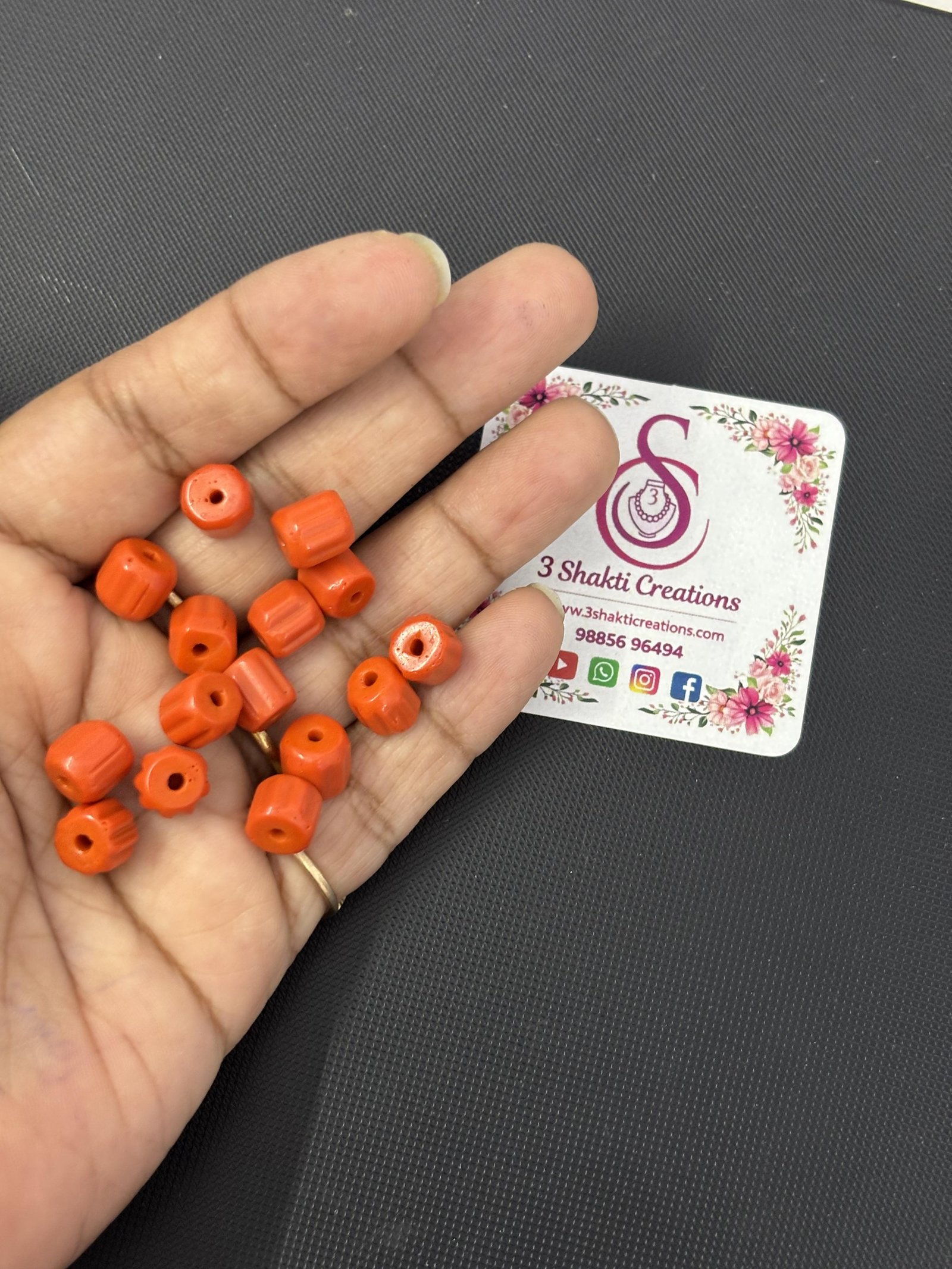 Big Size Corals beads , pack of 5 pc ,  pack of 30 pc & pack of 40 pc