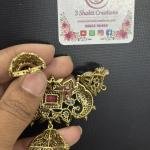 Victorian Heavy Pendants with earrings (Colours Available)