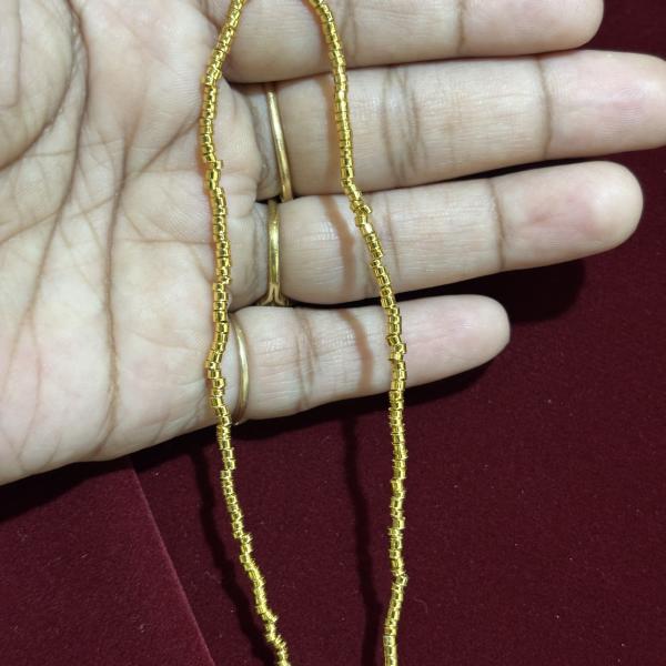 Micro Plated Locking Beads , Gold and Silver available,Sold by 1 string