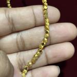 Micro Plated Hexagon Beads 4mm, sold by 1 String.