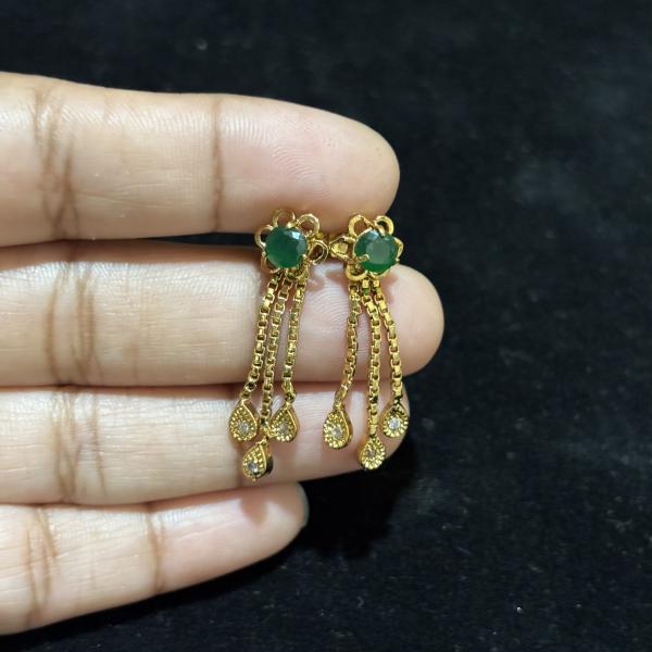 3 line hanging Earrings ,set of 1 pair, Colours available