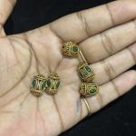 Antique Multi colour  Ball 9x13.3mm Sold By 1 pc