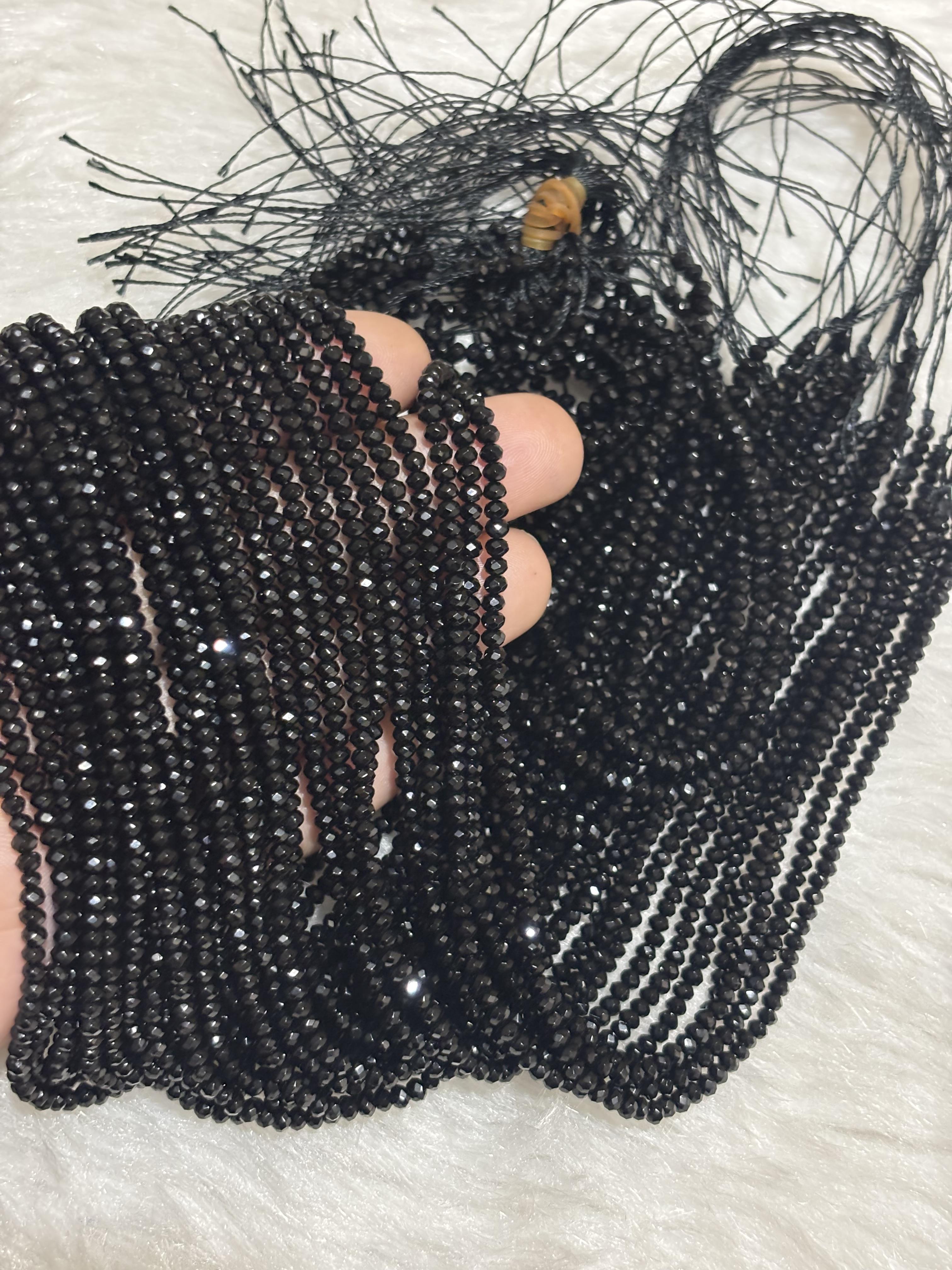 ONYX  Beads Black colour ,sizes available