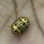 Antique finish Cylindrical shape Nakshi Balls 12mm x 8mm