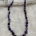 ONYX  Beads Purple colour Beaded Necklace