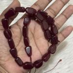 Dumble Triangle Beads Maroon Colour 17mm