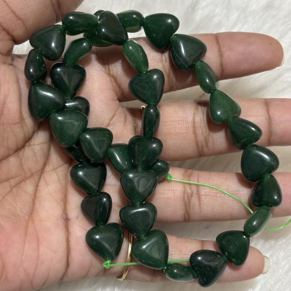 Monalisa Heart Beads , 11 x 12mm size