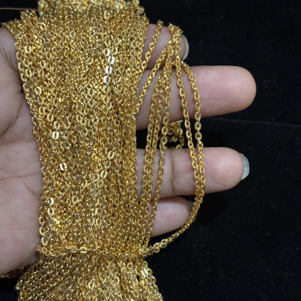 Micro Plated Chandra Haram Link Chain ,Sizes Available