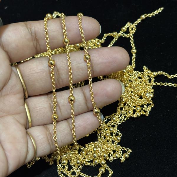 Chandra Haram Double Link 2mm Chain with 3mm Balls