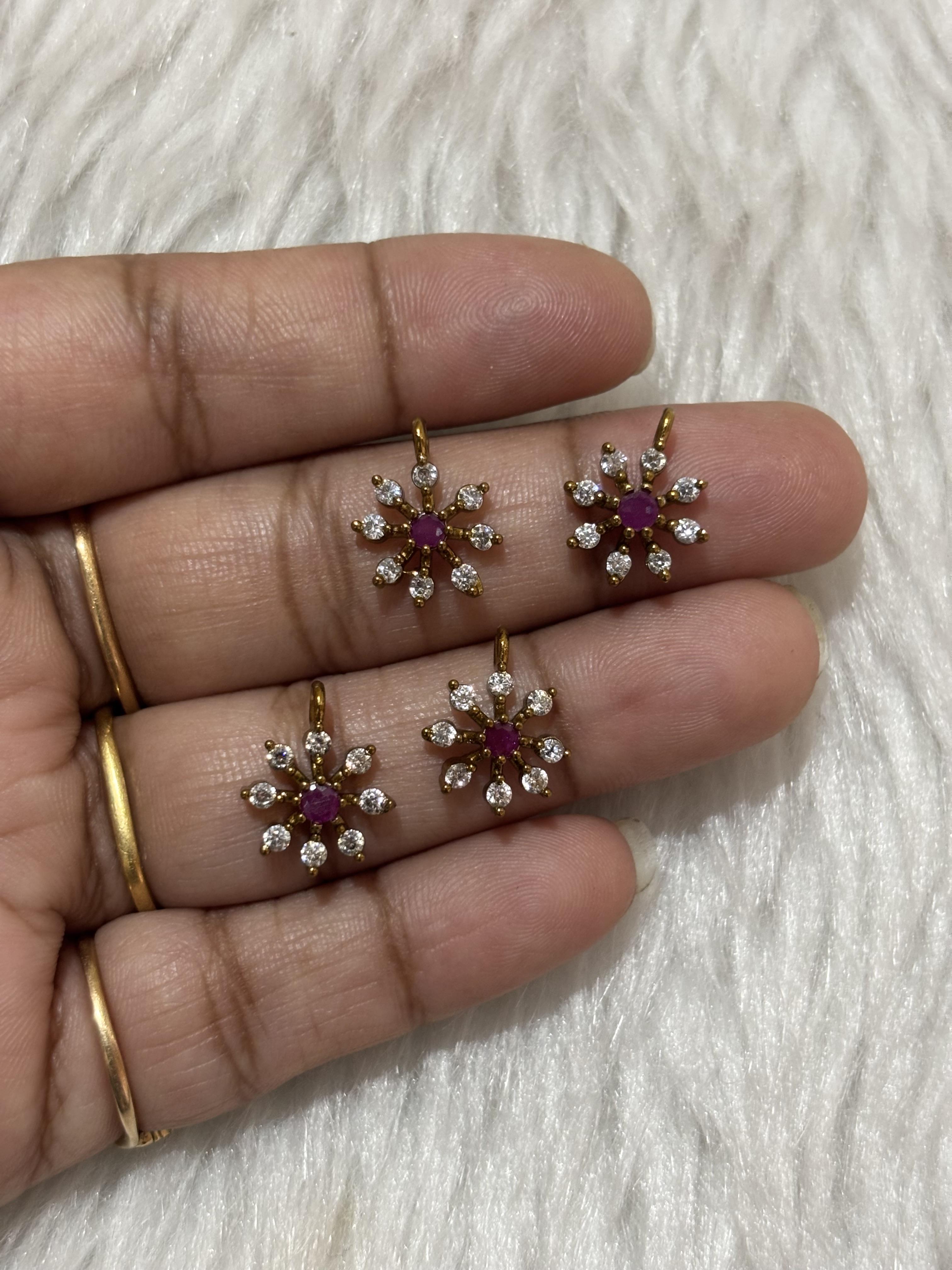 Antique Shade Snow Flakes, Colours Available, sold by 1 pc