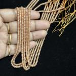 CZ Beads Honey Gold Colour 3mm