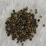 Kundhan Stone Glass Gold Round - 4mm