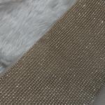 Stone Lace Available in Gold & Silver with white stone (3 Lines)