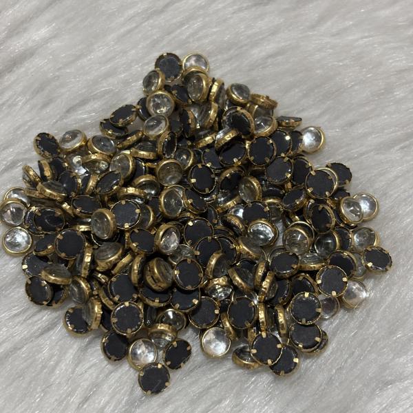 Kundhan Stone Glass White Round - 5mm