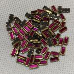 Kundhan Stone Pink Rectangle - 3 x 7mm