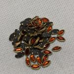 Kundhan Stone Glass Orange Eye - 4x8M