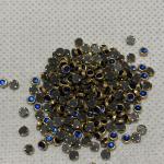 Kundhan Stone Round Blue- 3mm
