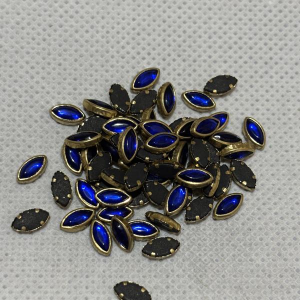 Kundhan Stone Glass Blue Eye - 4x8M