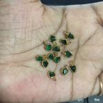 Polki Stones Heart Shape , Colours available ,Minimum Qty 2 pcs