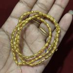 Micro Plated Rice Beads 4.5 X3mm , sold by 1 string