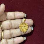 Micro Plated Double Heart Shape Pendant, Sold by 1 pc