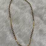 Micro Plated Customized Short Single line Black Beads 18inch