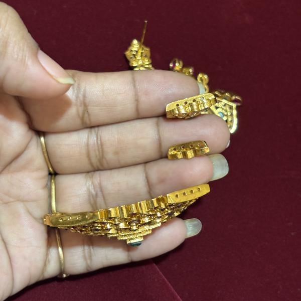 Kundan Pendant Gold Plated Jewel Set