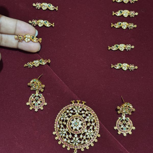 Kundan Pendant Gold Plated Jewel Set