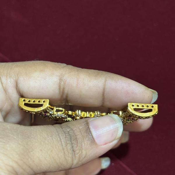 One Gram Gold Rani haram Pendant Without Earrings