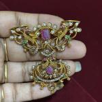 One Gram Gold Rani haram Pendant Without Earrings