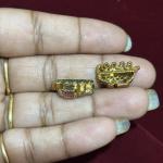 Small Elephants Side Pendants, set 1 pair