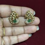 Victorian Peacock Side Pendants ,set of 1 pair