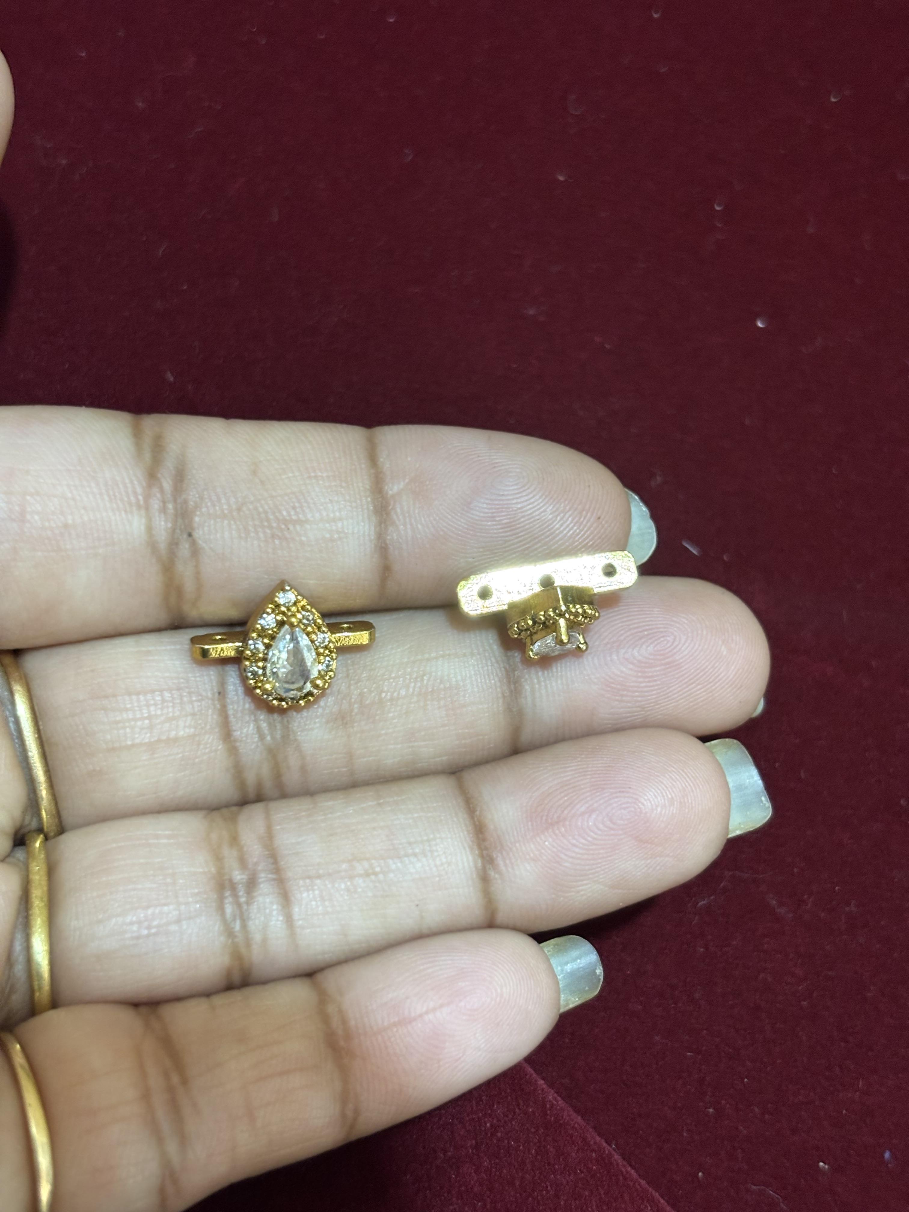 Drop shape Side Pendants ,set of 1 pair