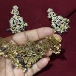 Victorian Heavy Pendants with earrings (Colours Available)
