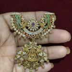 One Gram Gold Rani haram Pendant Without Earrings