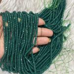 Premium Green Emerald Tire Cut Beads , sold by 1 string