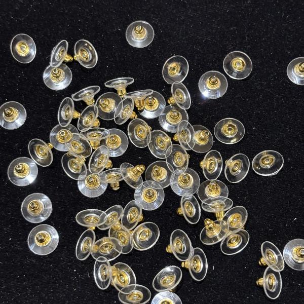 Clutch Push Lock Earring Backs, Pack of 10 pair