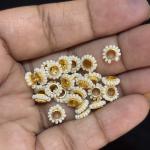 Pearl Chakri Ring Beads| approx 100Pcs in 1 string, sold by 1 string