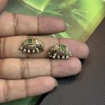 Small Elephants Side Pendants, set 1 pair