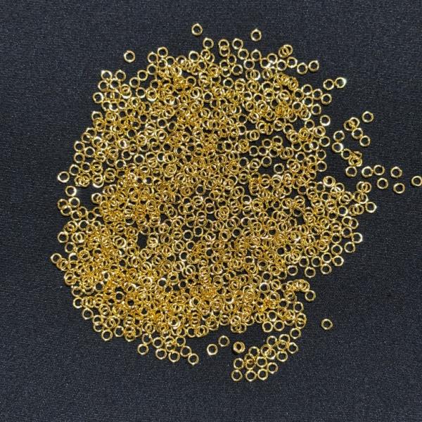 Jump rings, 3mm, Gold and silver Pack of 10 gms