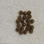 Antique Gold  Nakshi balls  8.1x8mm Sold By 1 pc