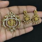 Ram parivar Antique Pendant with Ramparivar ear rings