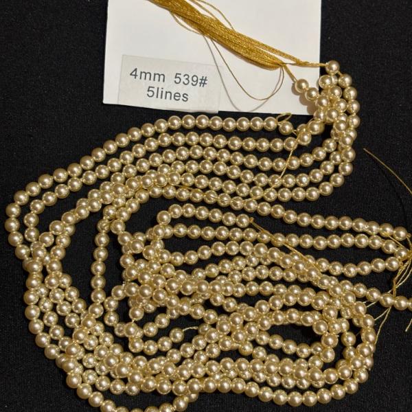 Swarosvki - Cream shade round Pearl 4mm
