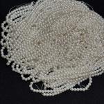A+ Swarovski Replica 4mm White Shade Round Pearls