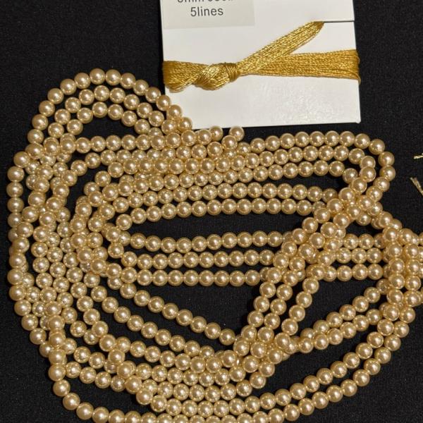 Swarosvki - Cream shade round Pearl 5mm