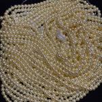 A+ Swarovski Replica 5mm Cream Shade Round Pearls